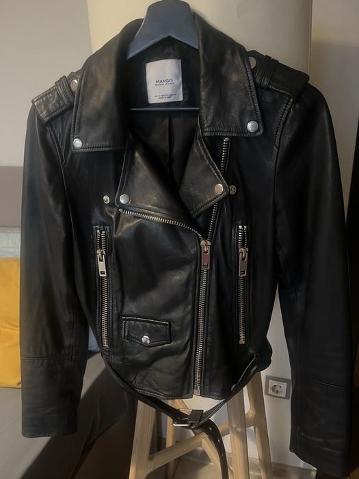 Дамско кожено яке MANGO