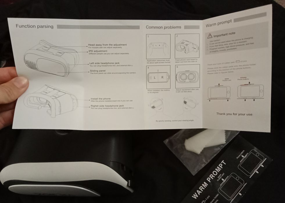 Mobile virtual reality glasses  VR BOX