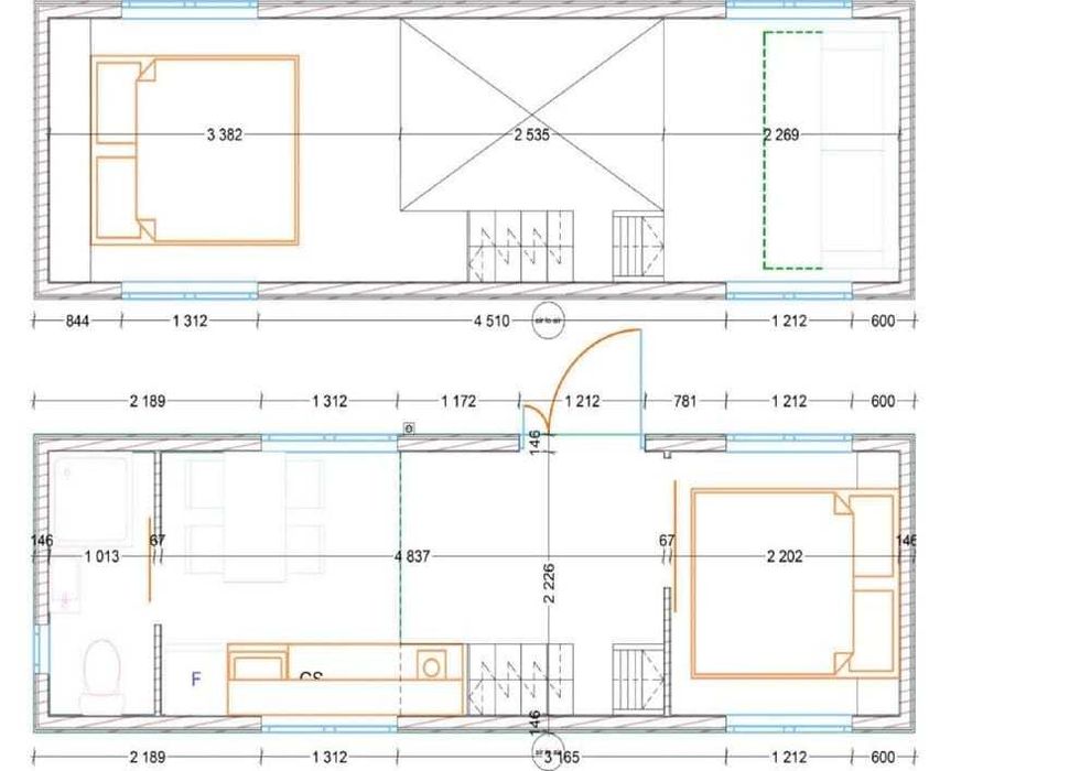 Мобилна къща на колела 38 м², 2 етажа - Бартер