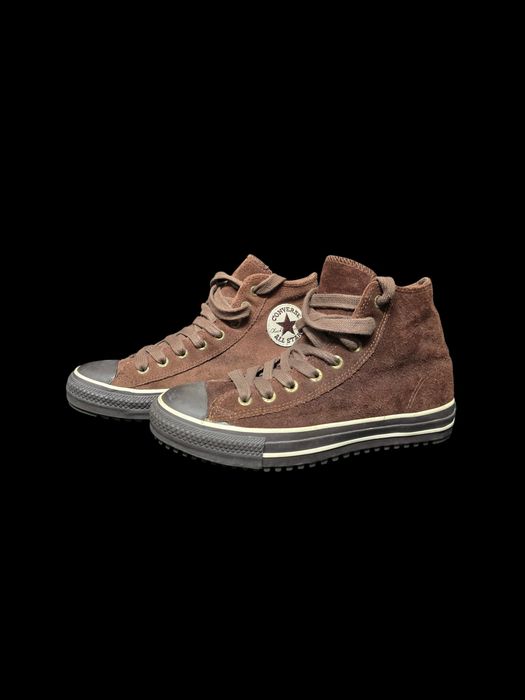 Converse Chuck Taylor All Star – велурени, кафяви, висок модел