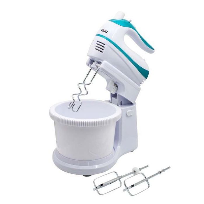 Миксер с купа, 500W, 5скорости, Бял/ Син