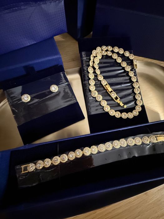 Set Swarovski Angelic auriu / colier - brățară - cercei