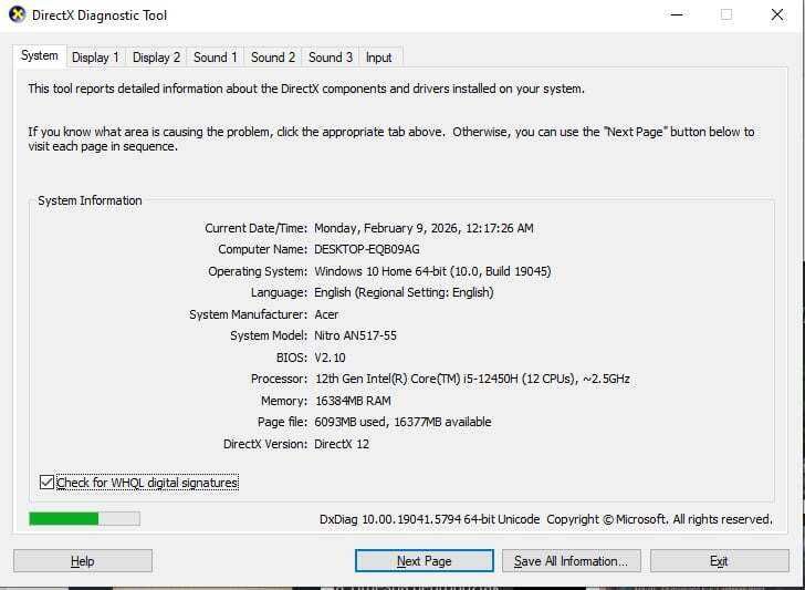 Vand/Schimb cu Macbook Acer Nitro 5 I5 12th, RTX 4050,16 GB Ram