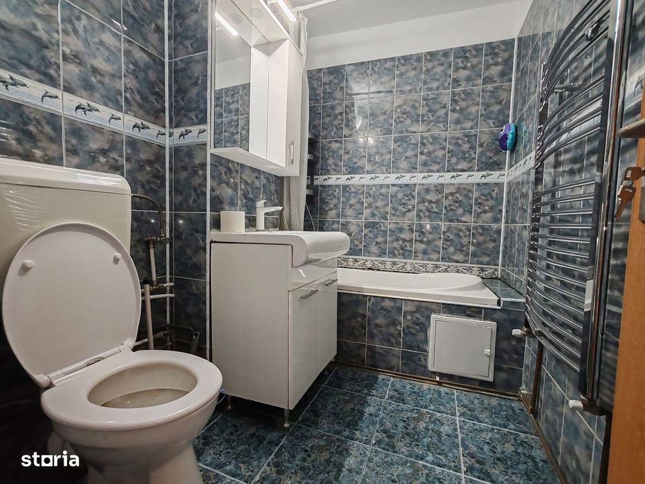 Apartament 2 camere Prundu, mobilat si utilat, centrala,loc de parcare