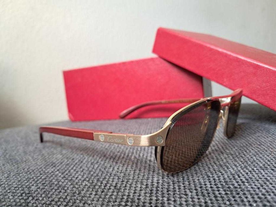 Oчила Cartier Paris Red Wooden Temple 59-16-130