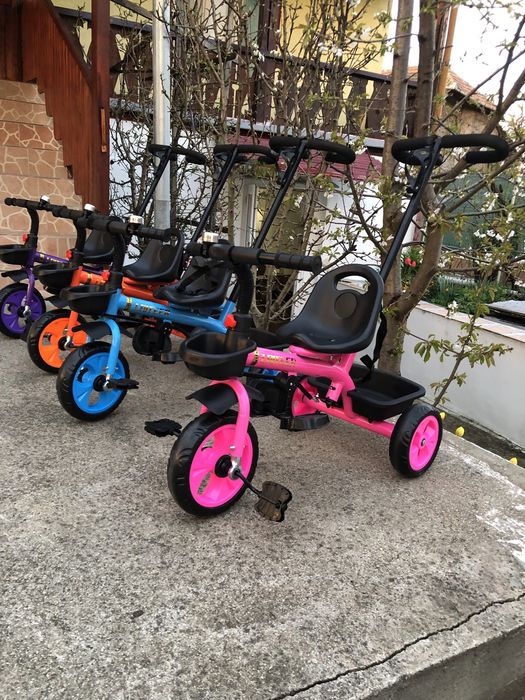 Mini Triciclete pentru copii cu maner parental