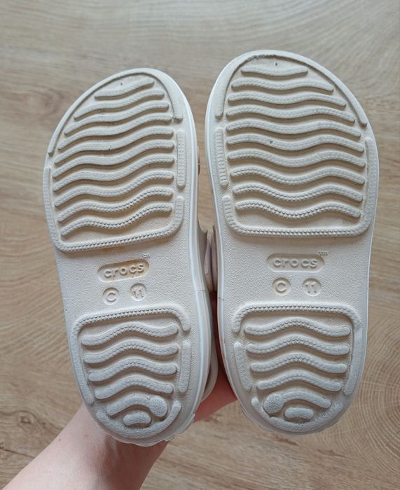 Детски сандали Crocsи пантофи Zara бежово 28/29 размер