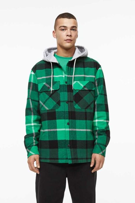 Рубашка,фланелевая теплая H&M,размер 52-54,L -американский