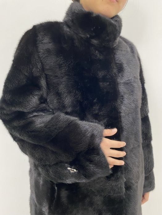Норка шуба (черный бриллиант)