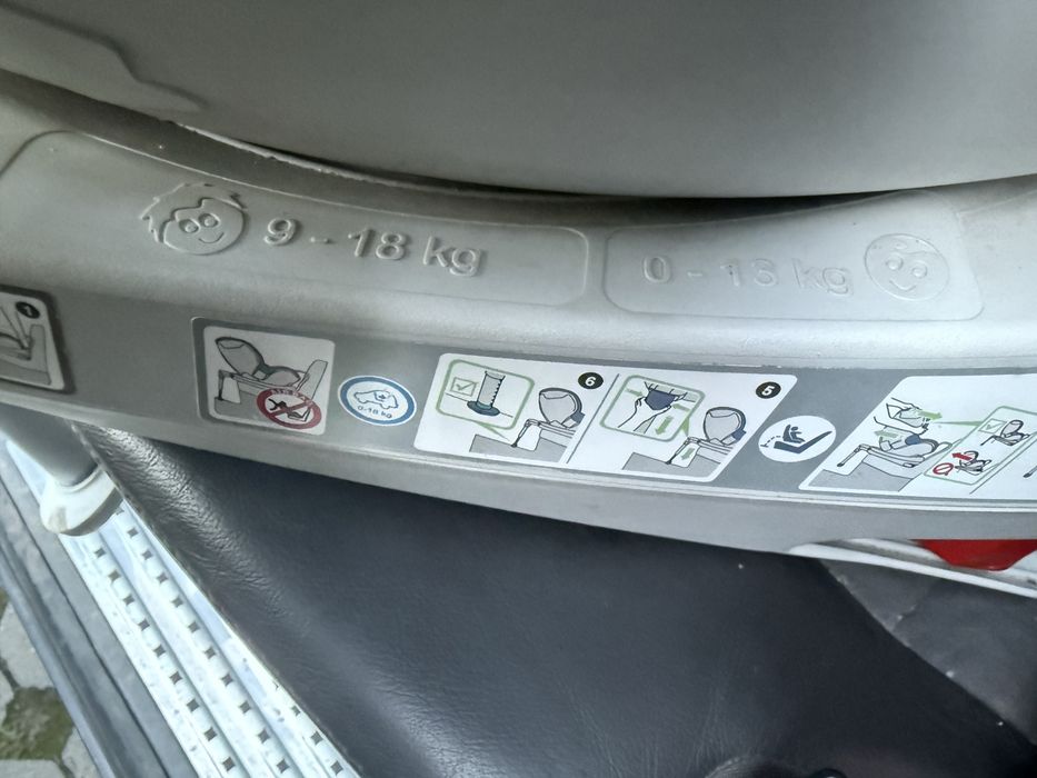 Scaun auto Britax Römer Dualfix, ISOFIX, rotire 360°, 0-18 kg