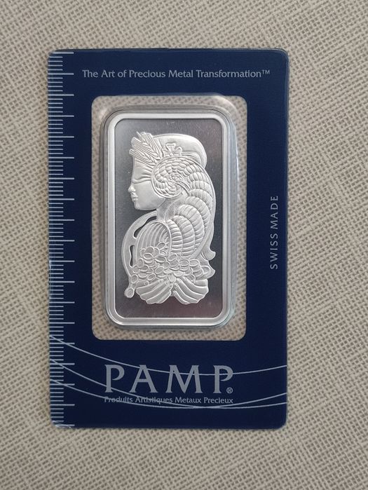 Сребърно кюлче PAMP 1 oz и монети от 1 и 2 тройунция 999 чисто сребро