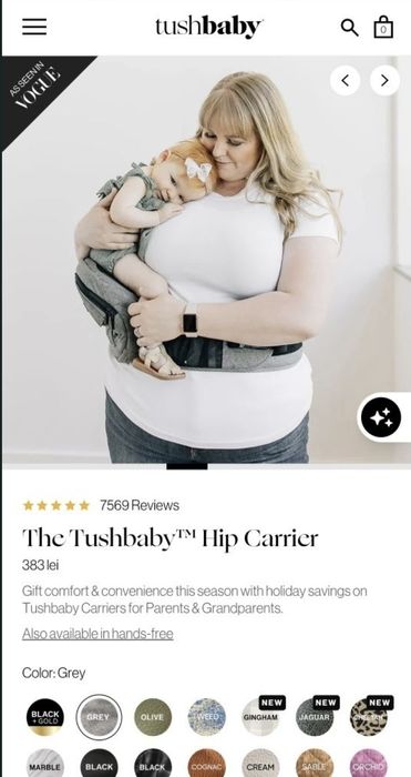 Port bebe ergonomic Tushbaby