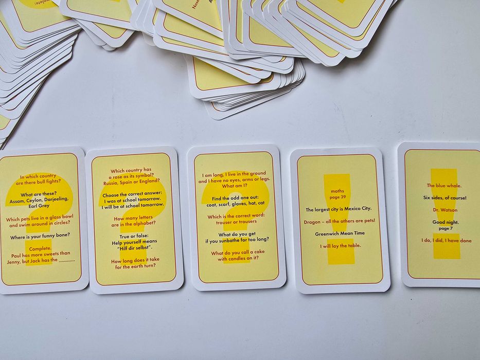 Joc test pentru copii din germana în engleza