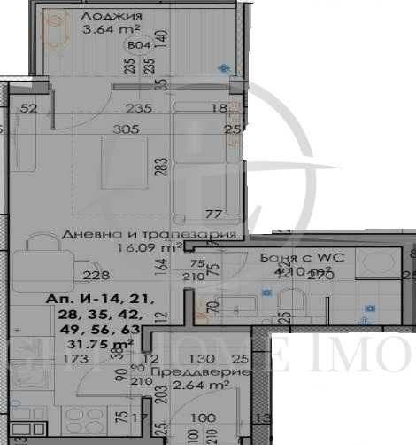 Реф. 1772 Едностаен Апартамент с АКТ 14