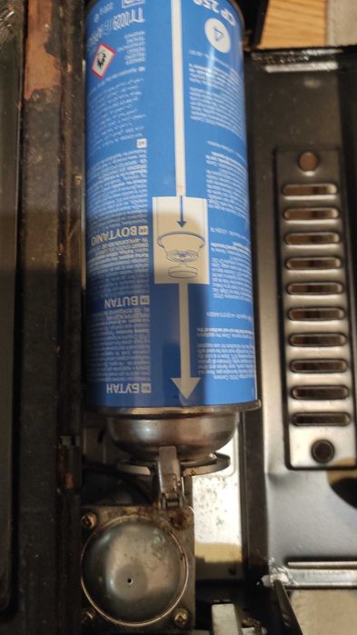 aragaz portabil camping butelie plina si cutie