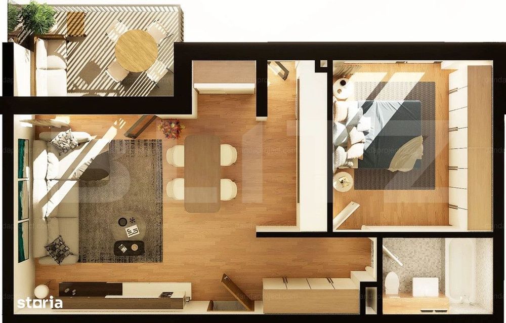 Apartament 2 camere, 53 mp, constructie noua, zona Dunarii — fotografia 1