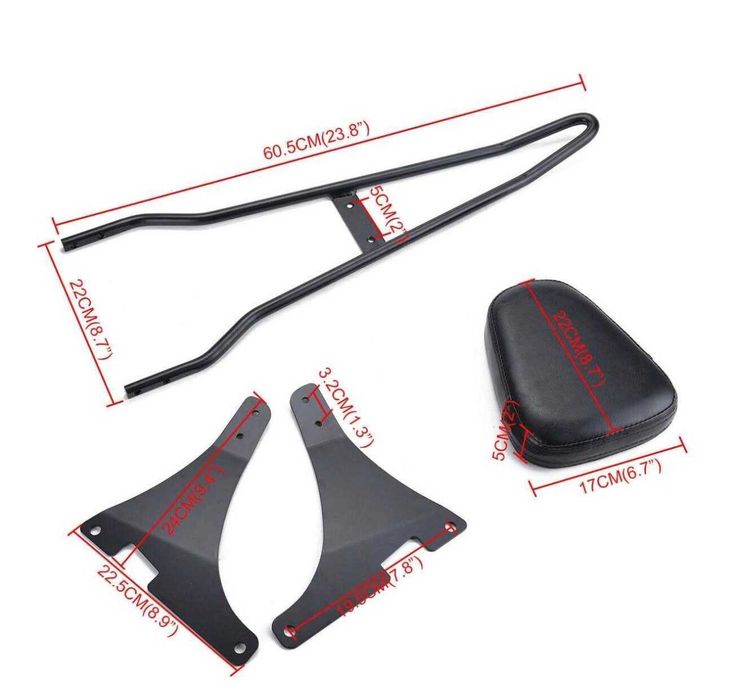 Suport/spatar Sissybar moto CROMAT Harley Davidson