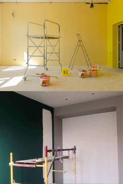 Малярные работы, покраска стен, левкас