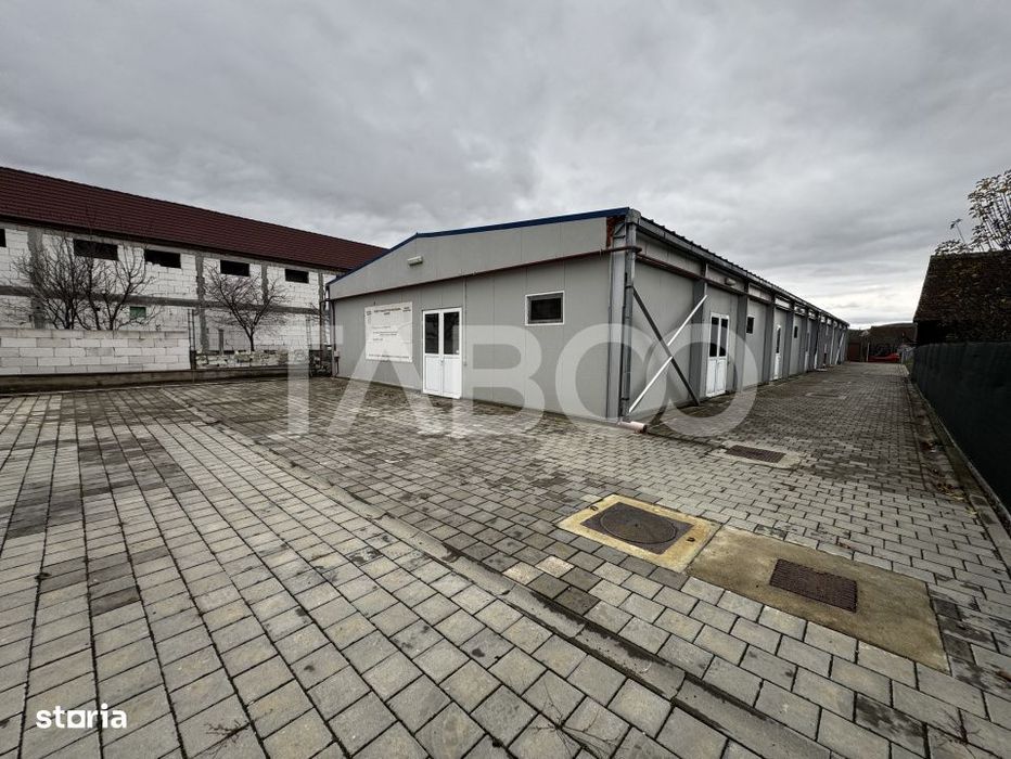 Hala productie de inchiriat 531 mpu cu teren 1103 mp Cristian Sibiu