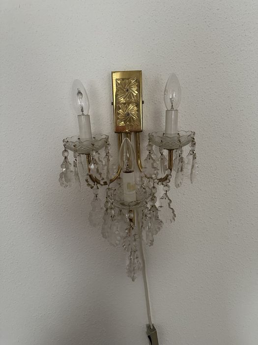 Candelabru si aplica cristal Boemia