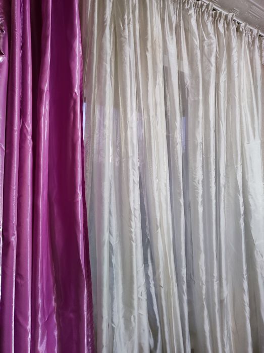 Шторы с покрывалом