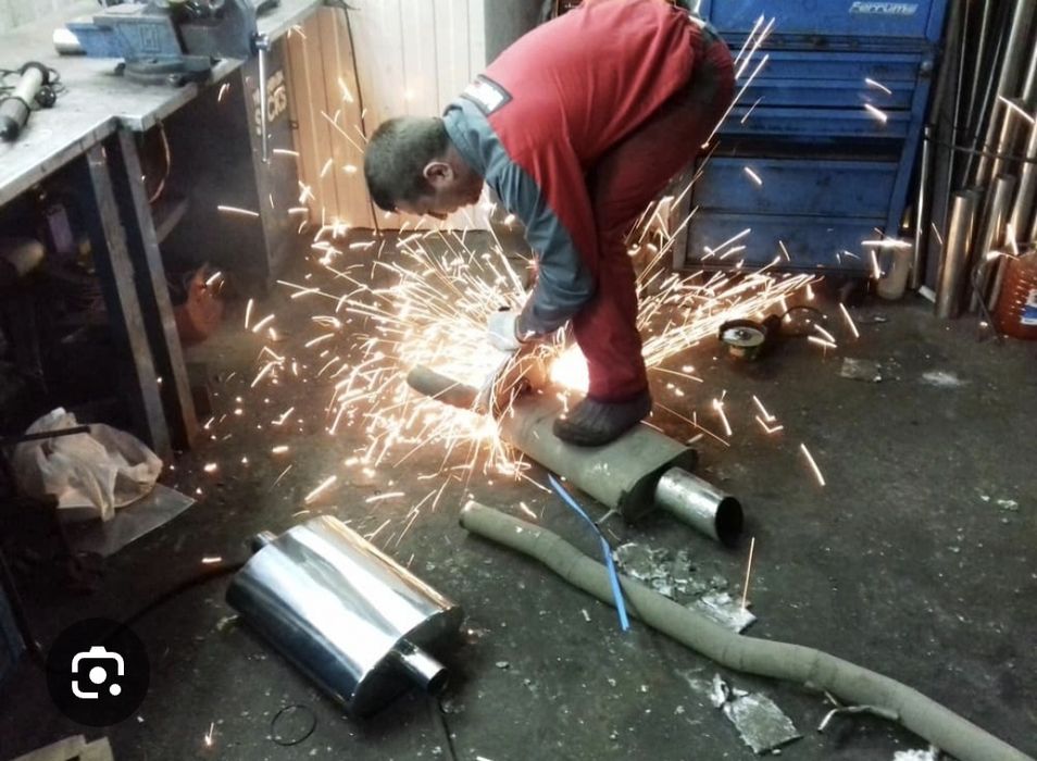 Мерседес глушитель ремонт