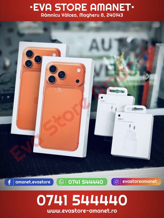 Apple iPhone 17 Pro Max Cosmic Orange 256GB Neverlocked + Adaptor 20W