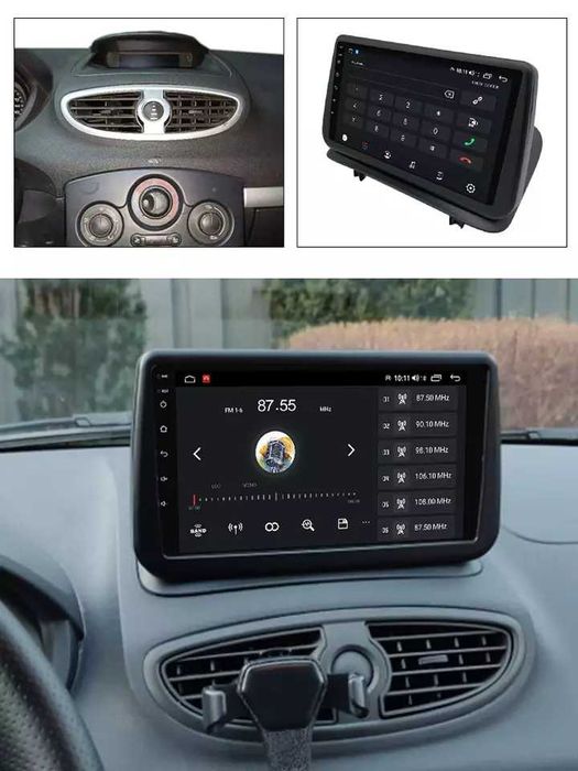 NAVIGATIE Android 14 Renault Clio 3 1/8 Gb Waze CarPlay + CAMERA