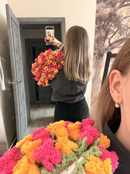 Плед букет/подарок на 8 марта