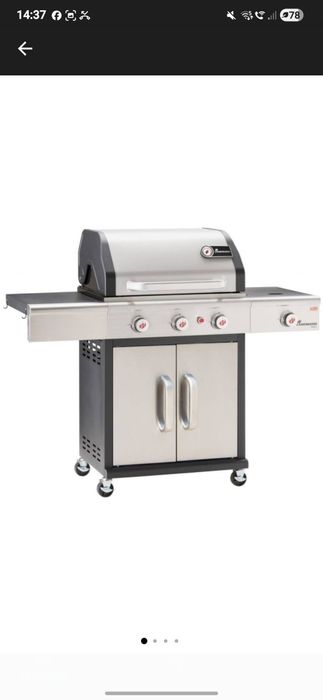 Gratar Triton 3.1 MAXX arzatoare de 3.5 kw fiecare,arzator lateral de