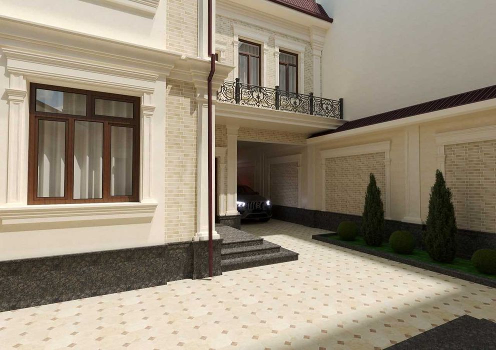 3-этажный коттедж, 8-комнат, 2,3-сотки земли в Сергели, м-в Строитель