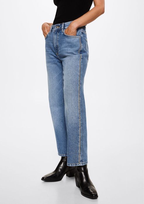 Дънки с капси Манго