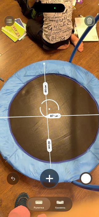 Батут детский с держателем