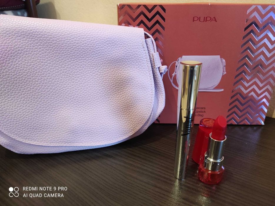 Спирала,червило и чанта на итал.марка Pupa
