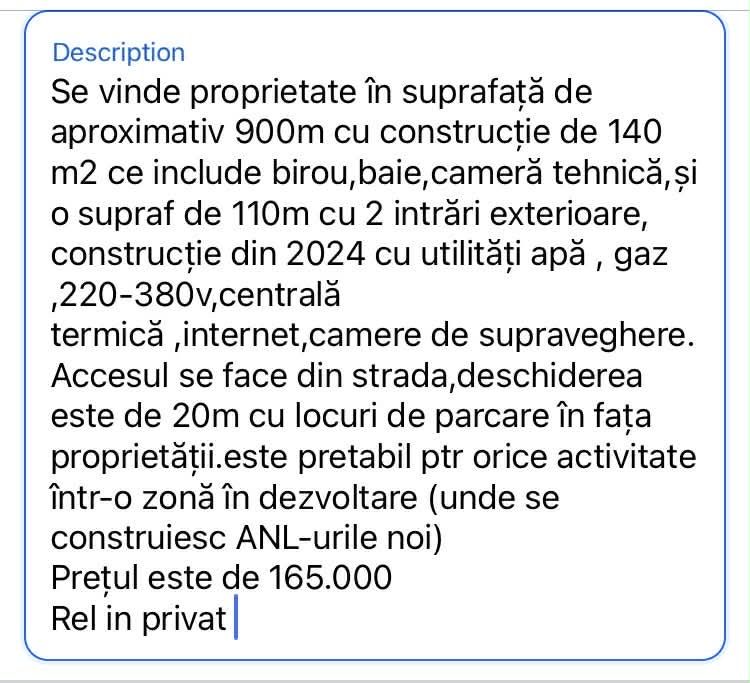 Cladire/garaj/hala plus teren Vanzare/Inchiriere