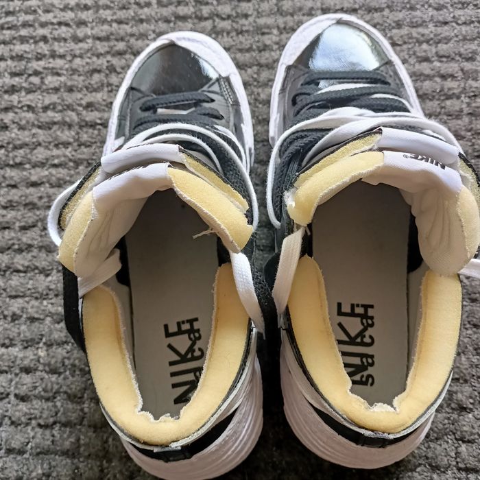 Adidași NIKE Sacai, alb -negru,nr 45,  ca noi