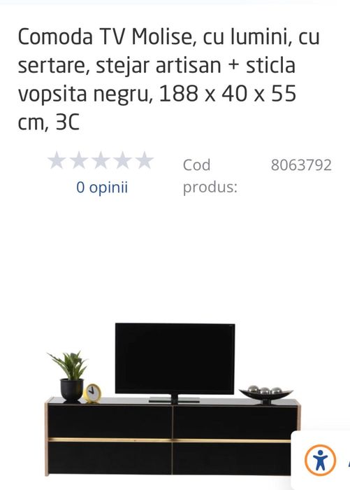 Comoda tv cu lumini
