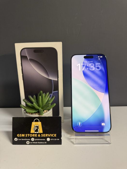 Iphone 16 Pro Max Black Titanium 256Gb Bat 100% Garantie Gsm Store&Ser