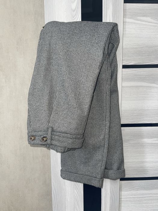 Брюки утепленные серого цвета