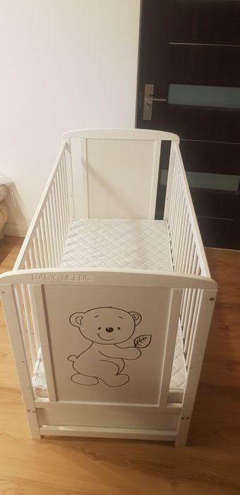 Patut copii cu saltea inclusa si lada de depozitare