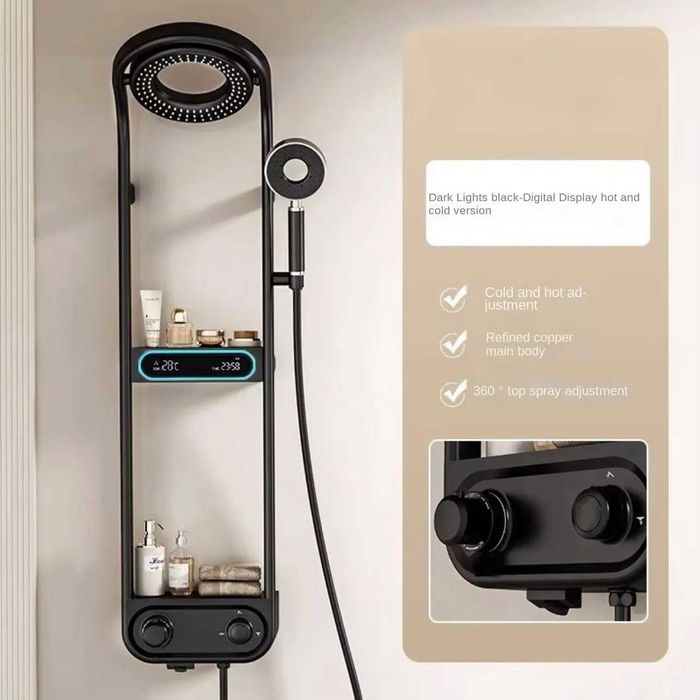 Модерен мултифункционален душ за баня с дисплей