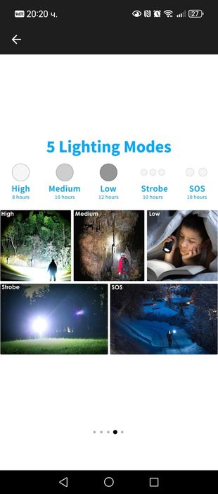 Фенер, LED фенер, насочваща светлина