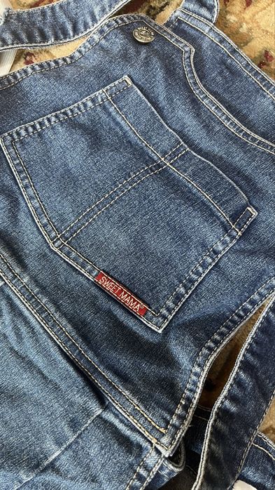 Джинсовый комбинезон для беременных