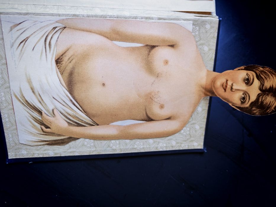 Carte veche medicină germană Platen (c. 1900) - Model anatomic complet