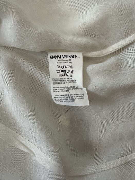 Дамска елегантна бяла риза на Версаче