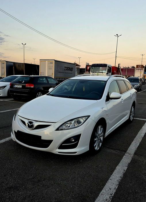 Mazda 6 ATENȚIE 186.000 km REALI, Alb Perlat, Bose, Încălzire scaune 163CP