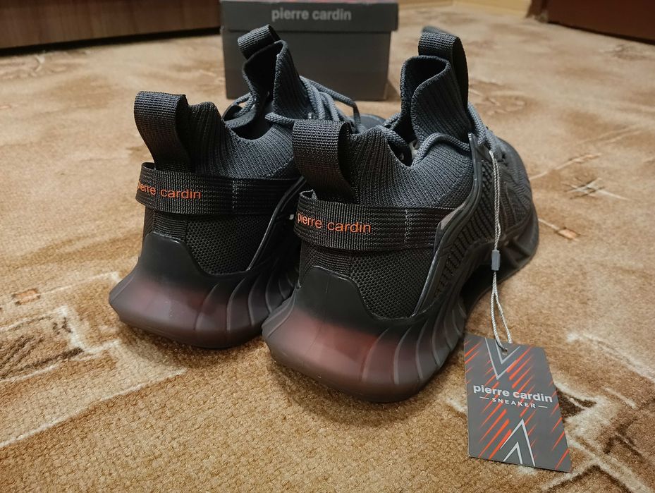 Чисто нови летни Мъжки маратонки Pierre Cardin Сиви, Текстилни, Леки