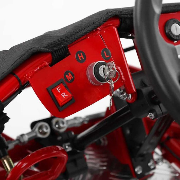 Kart electric pentru copii Kinder ecoGokart 1000W, baterie 48V RED