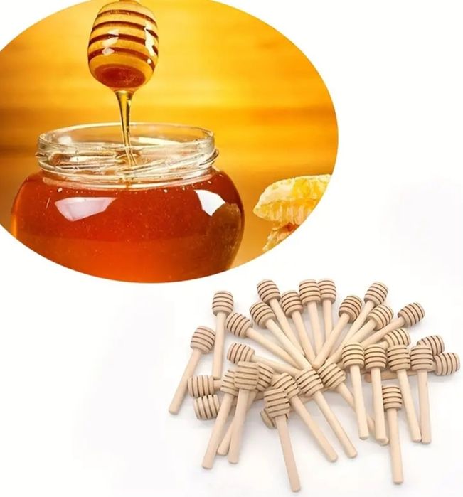 Дървена лъжичка за мед