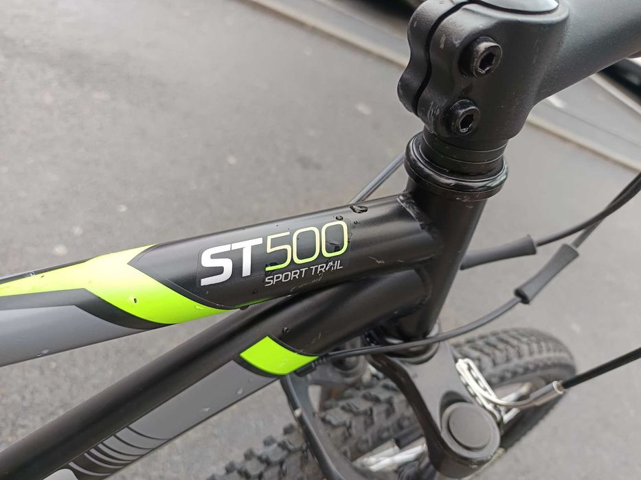 Bicicletă MTB Rockrider ST500 24" Negru Copii 9-12 ani - ROCKRIDER